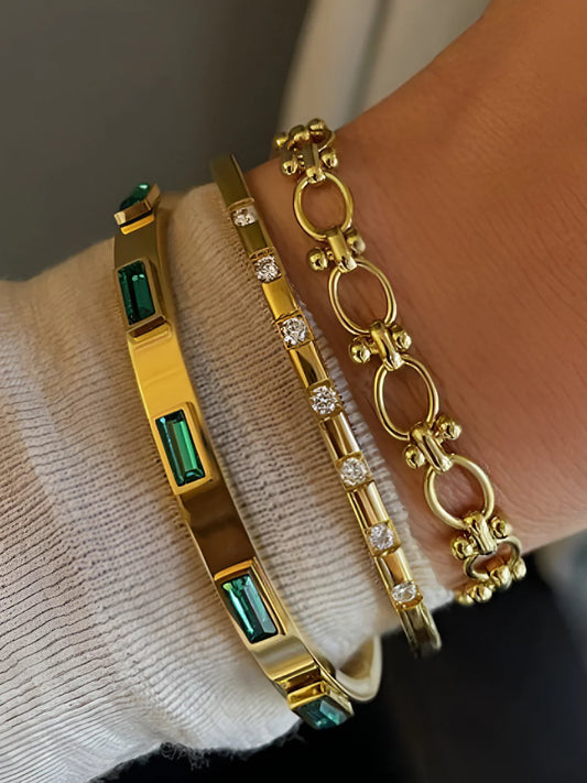 Matea Rhinestone Decor Bracelet