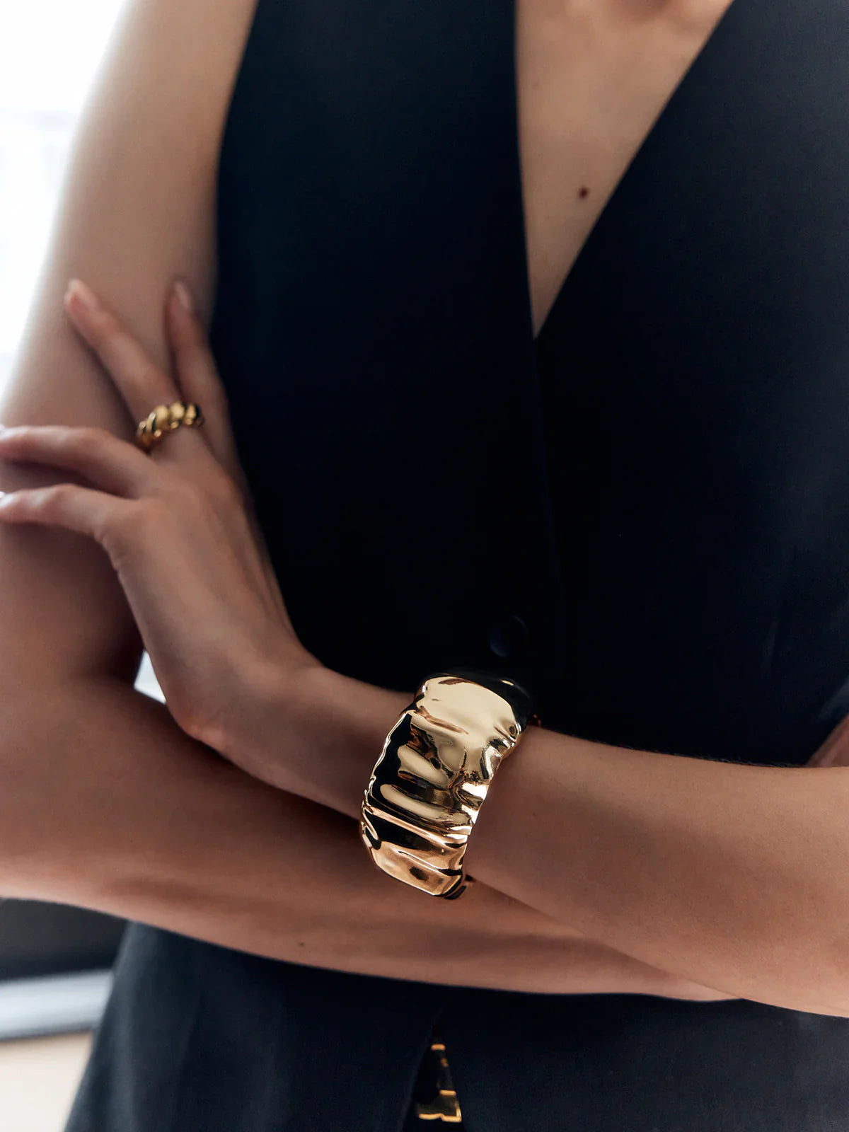 On The Edge Vintage Cuff Bracelet