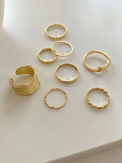 Milana Simple Ring (8pcs)