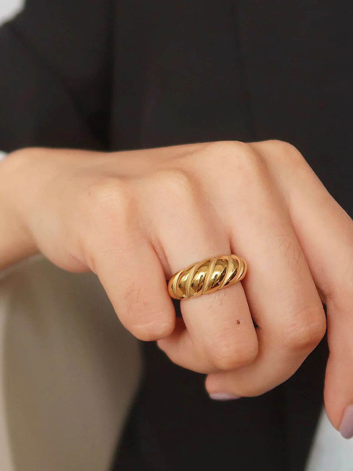 Hemp Rings Salvy Croissant Hemp Pattern Ring – Classylooker