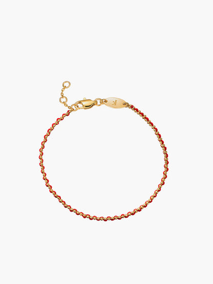 Halo Protected Red String Charm Bracelet