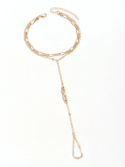 Enchanted Golden Finger Ring Bracelet