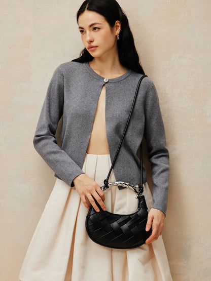 Tell Me Now Woven Braided Bag