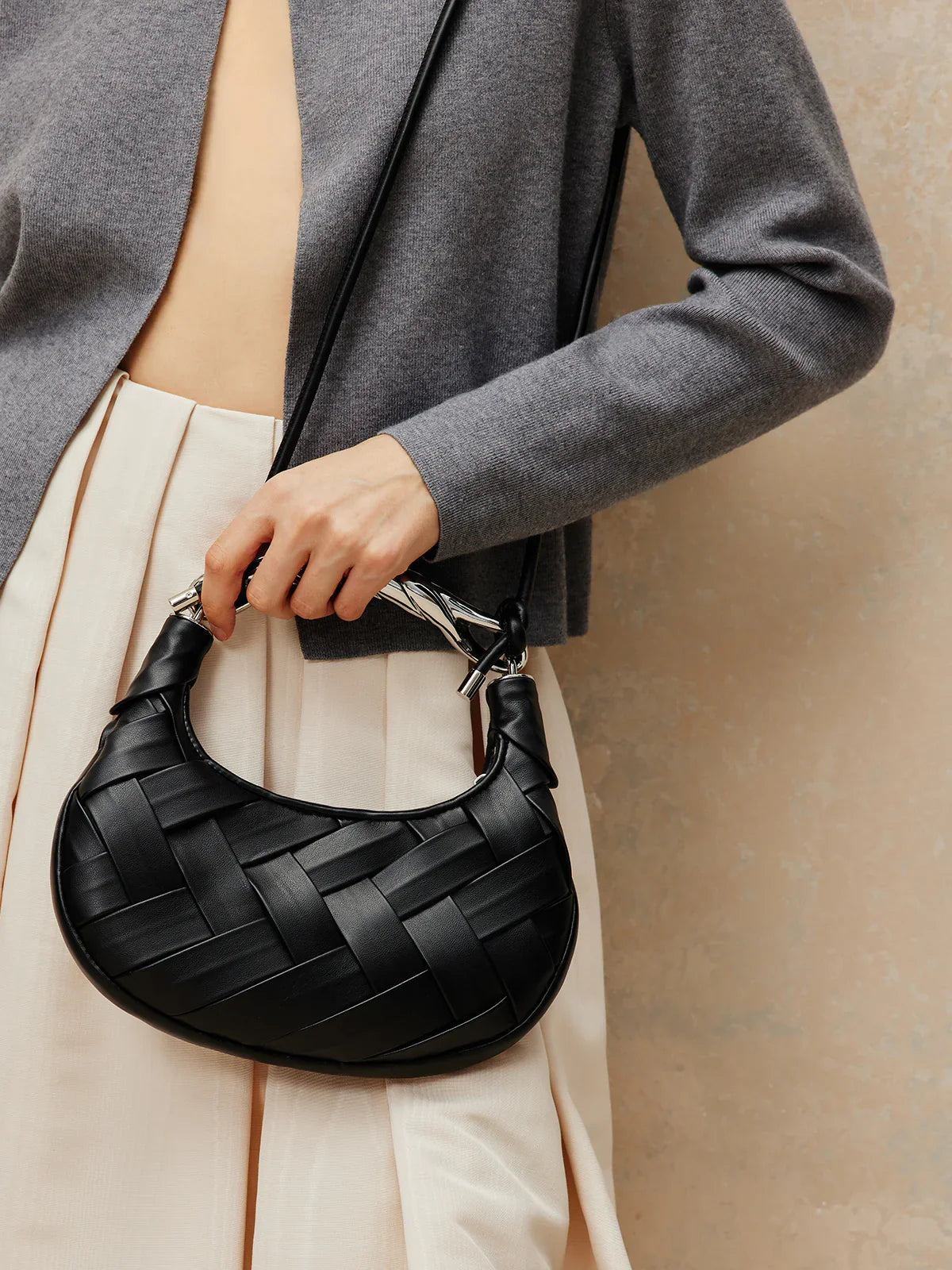 Tell Me Now Woven Braided Bag