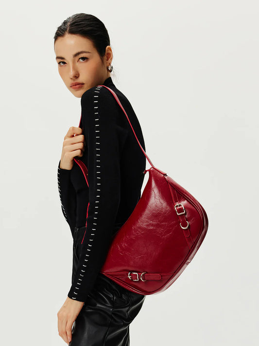 Never Do That Zipper Shoulder Bag