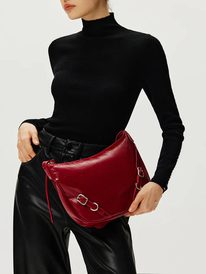Never Do That Zipper Shoulder Bag
