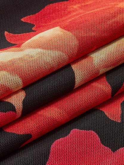 Floral Printed Mesh Tank Dress