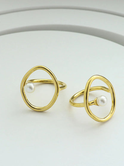 Mikayla Freshwater Pearl Gold Ring