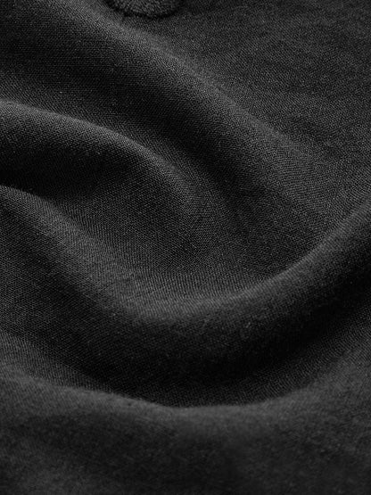 Semi-Sheer Cotton Keyhole Neckline Midi Dress