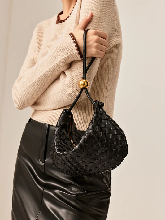 Main Moment Woven Dumpling Bag