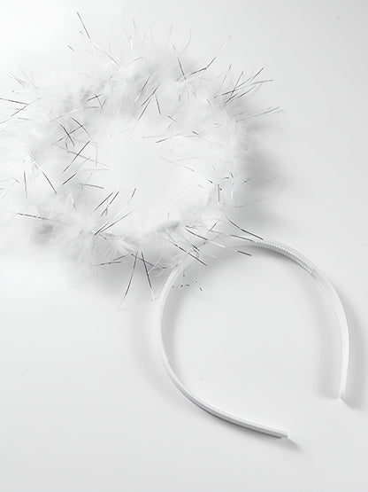 Halloween Heart Feather Headband