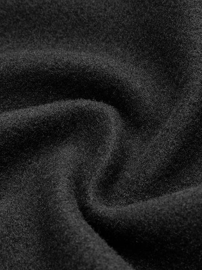 Oversized-Collar Slim Zipper Jacket