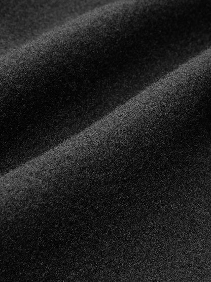 Oversized-Collar Slim Zipper Jacket