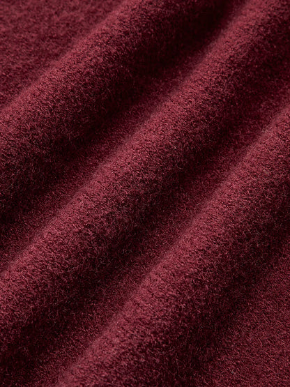 Plain Jersey Burgundy Sweater