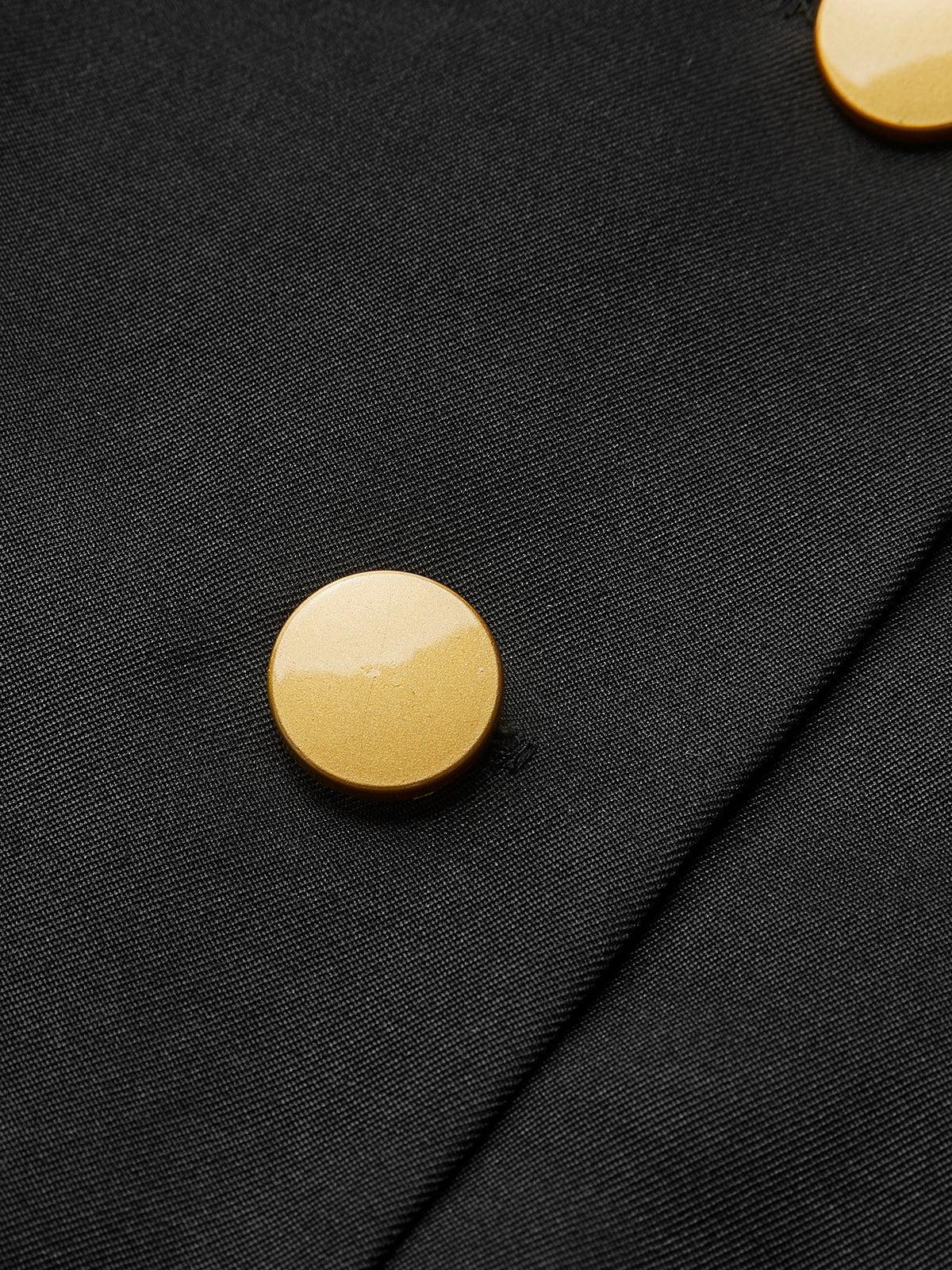 Metal Button Midi Skirt