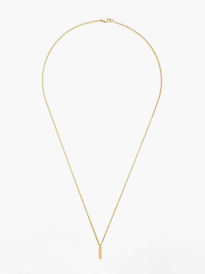 Golden Strip Pendant Necklace