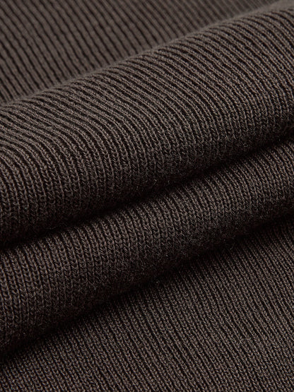 Side Pleated Slim Knit Top