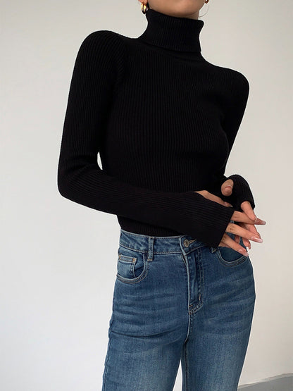 | Women’s Slim Turtleneck Stretch Top