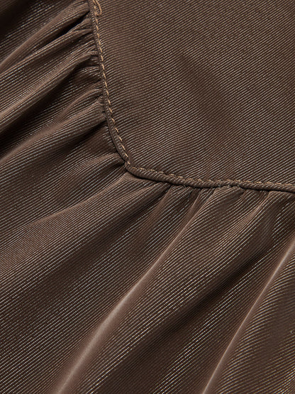 Pleated Umbrella Shape Skirt