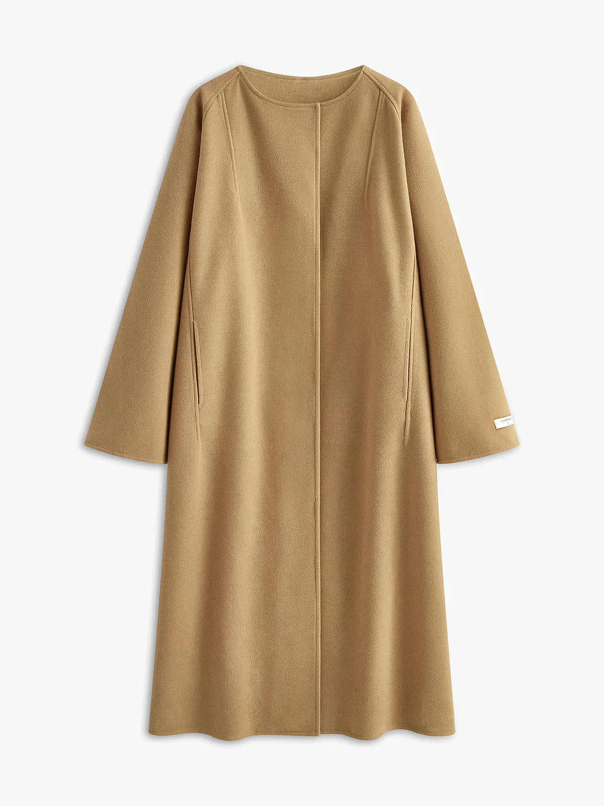 Minimalist Style Wool Long Coat