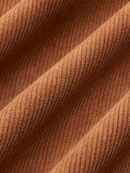 Corduroy Pleated Mini Skirt