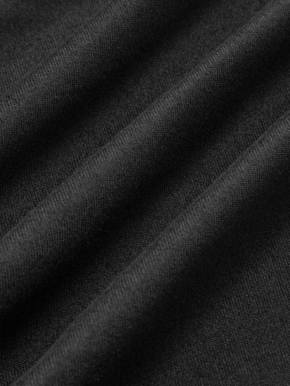 Straight-Shoulder Bud Waist Jersey Dress