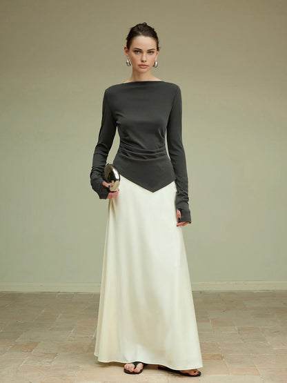 Asymmetrical Slim Jersey T-Shirt