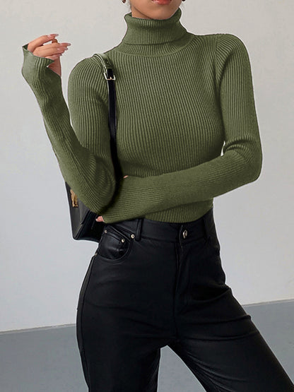 | Women’s Slim Turtleneck Stretch Top