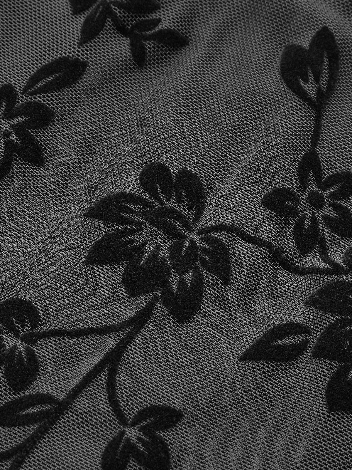 Floral Sheer Mesh Structured Corset