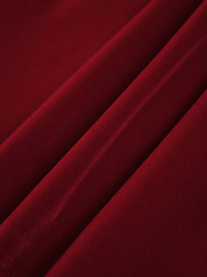 Satin Velvet Strapless Short Dress