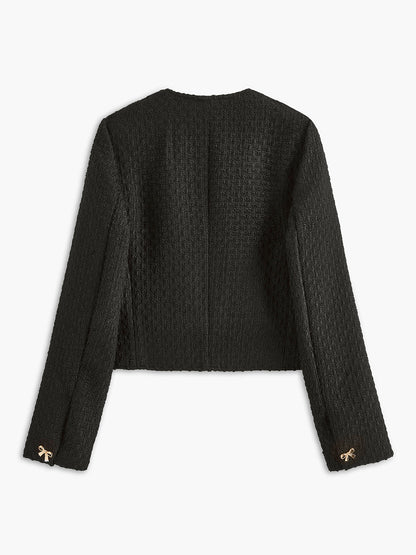 Golden Bow Tweed Jacket