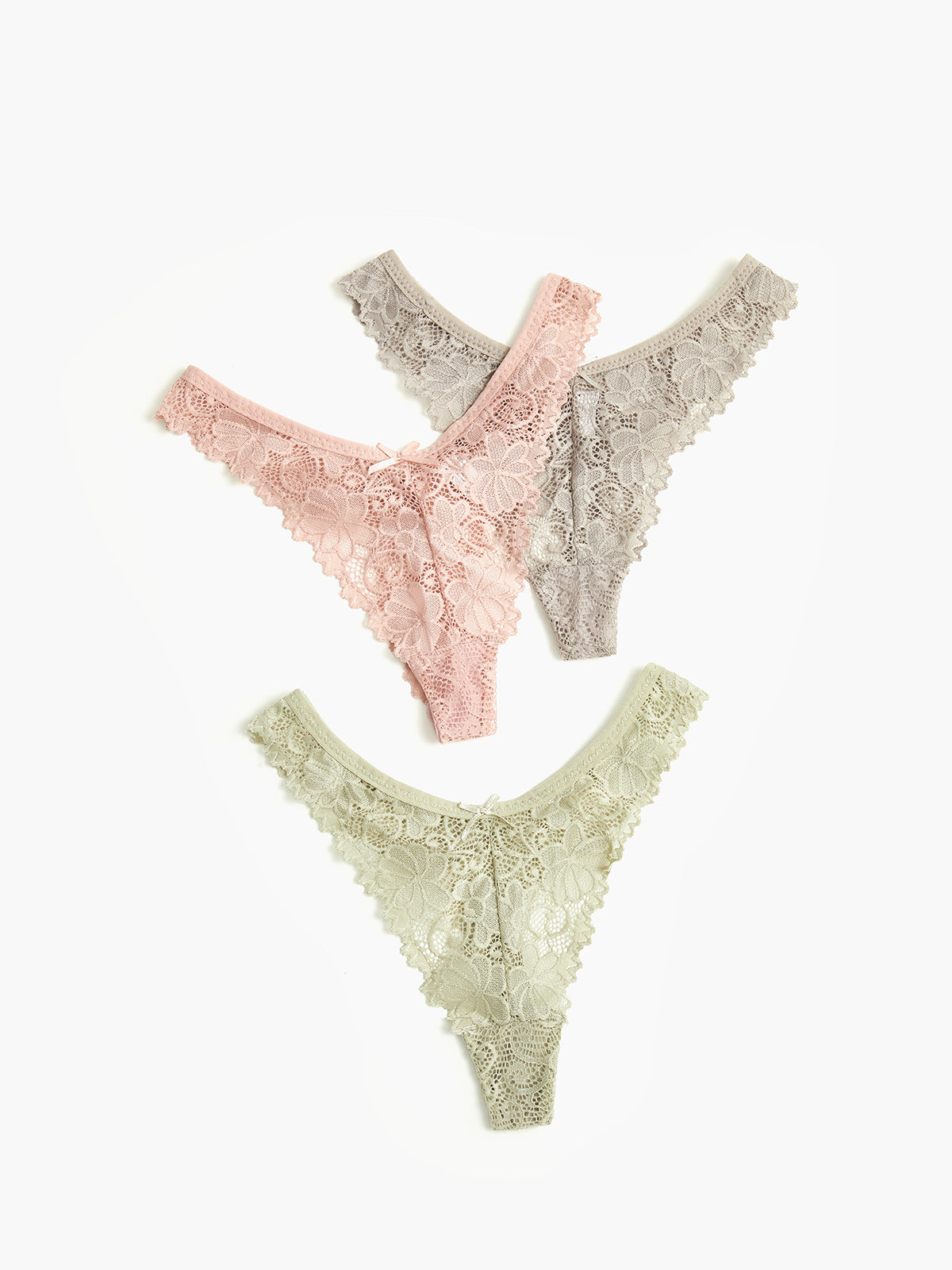 3pk Lace Low Rise Panties