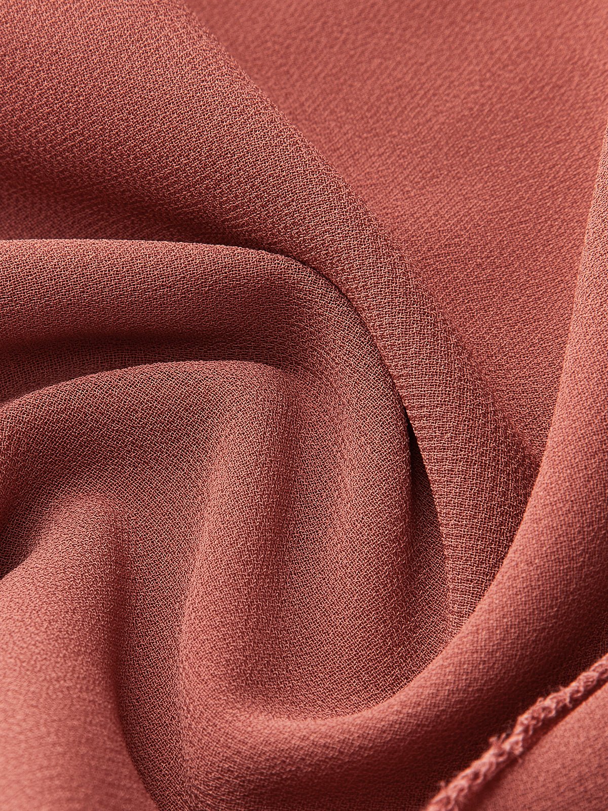 Semi-Sheer Chiffon Ruffle Blouse