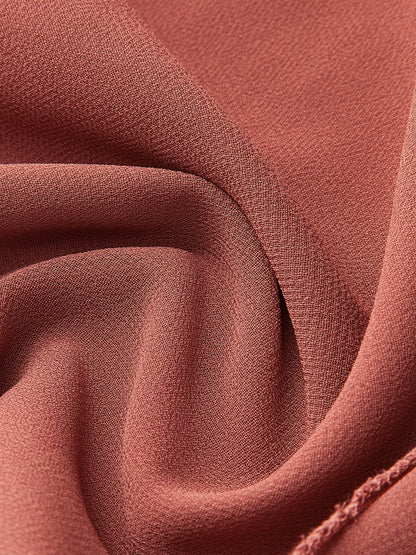 Semi-Sheer Chiffon Ruffle Blouse