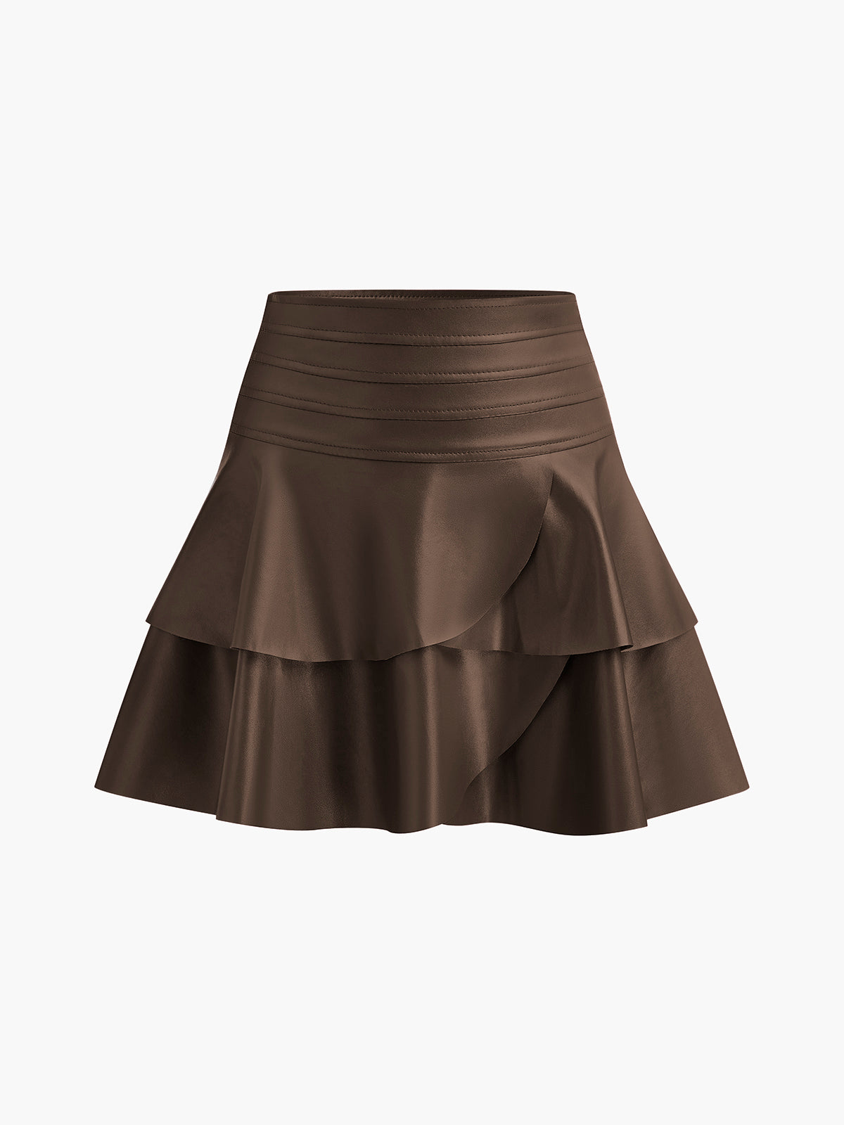 High-Waist Ruffle Skirt