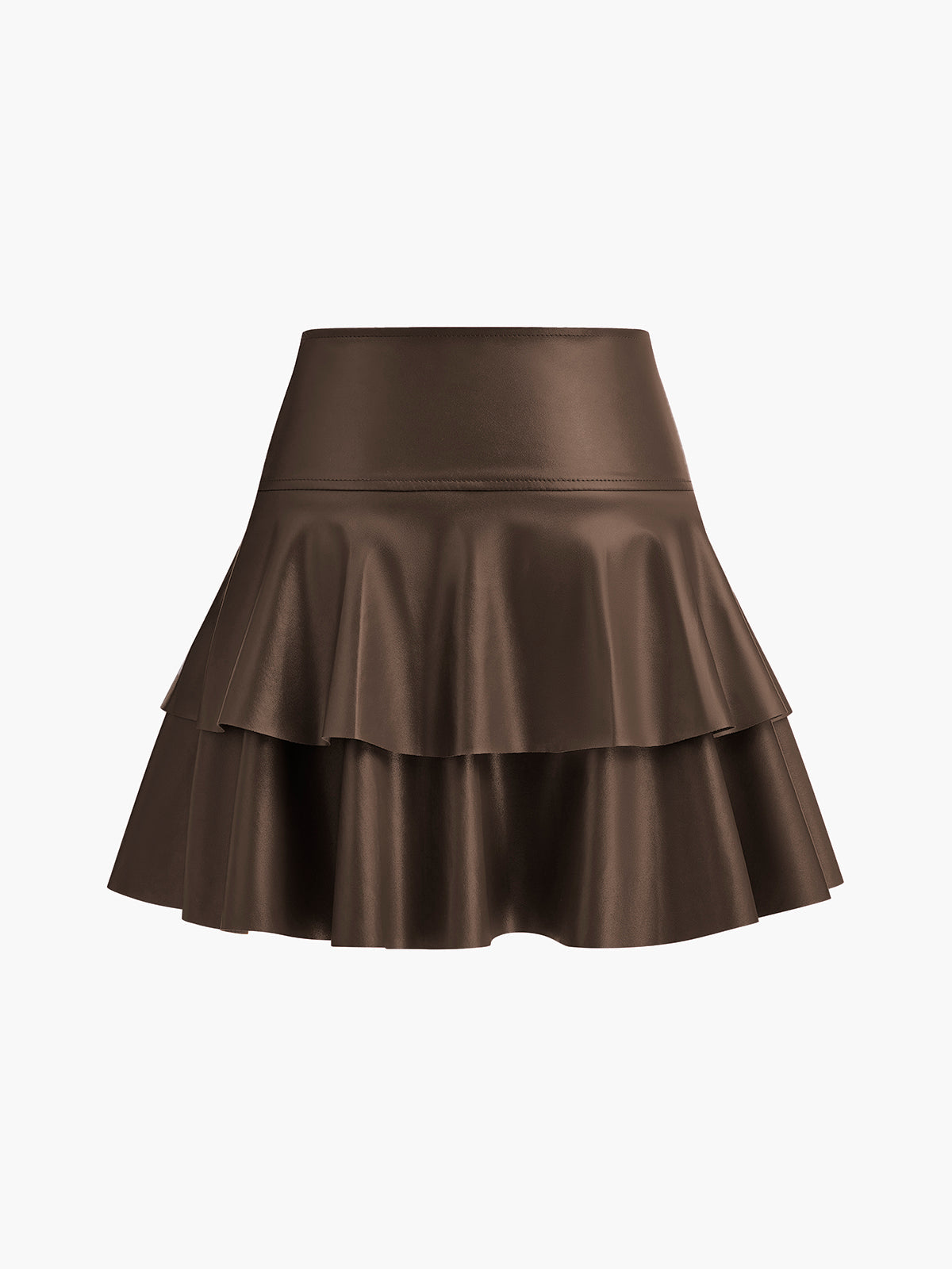 High-Waist Ruffle Skirt