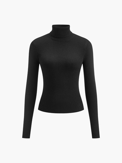 | Women’s Ribbed Turtleneck Sweater