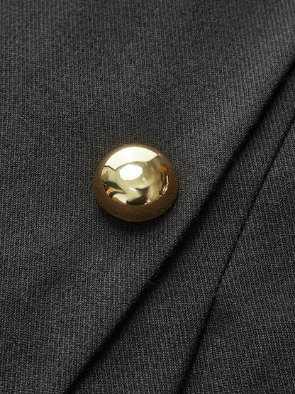 Asymmetrical Pleated Zipper Skirt