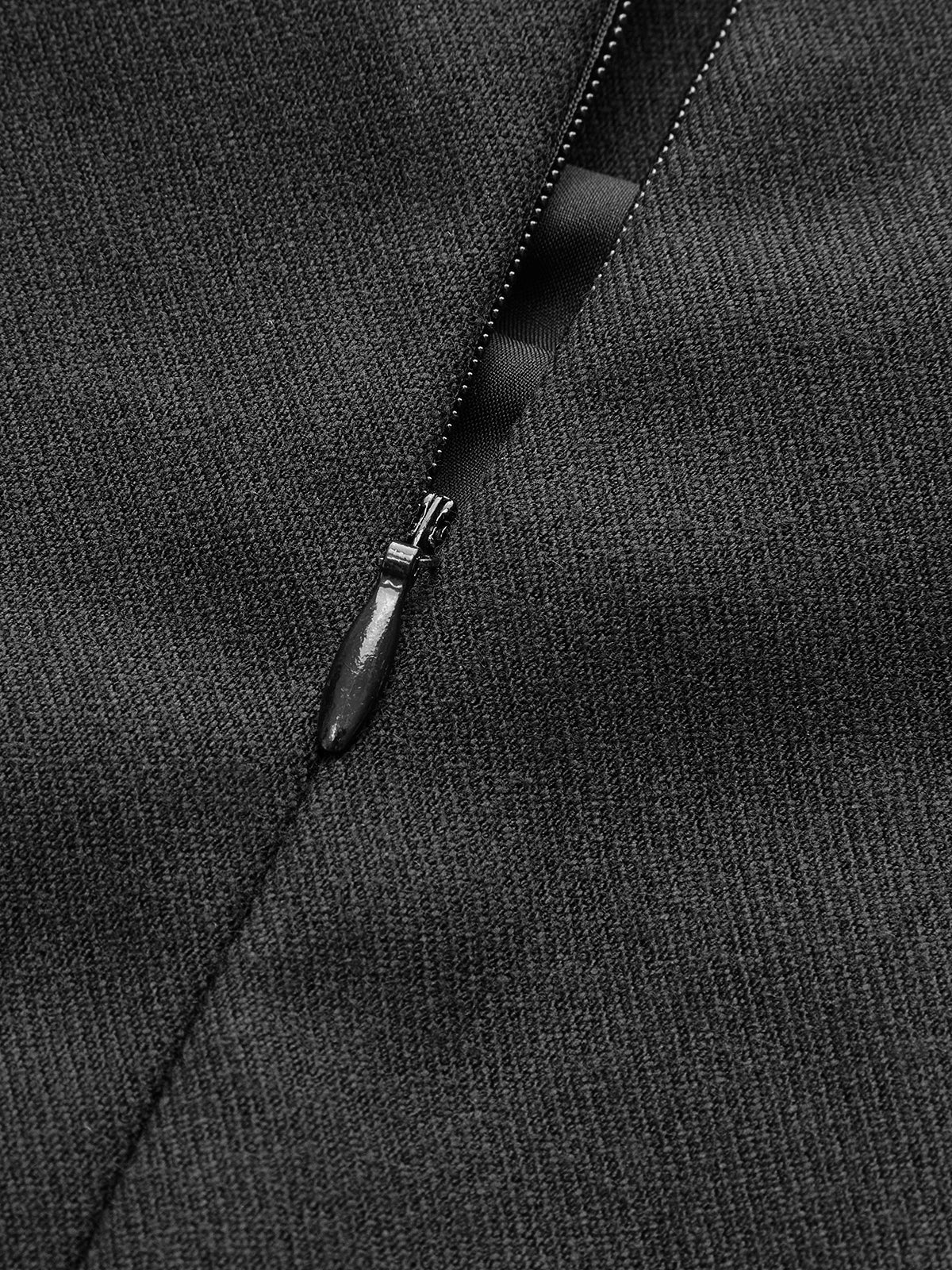 Asymmetrical Pleated Zipper Skirt