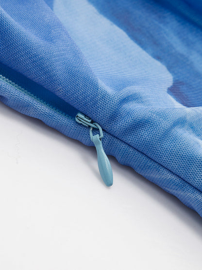 Sleeveless Floral Print Dress