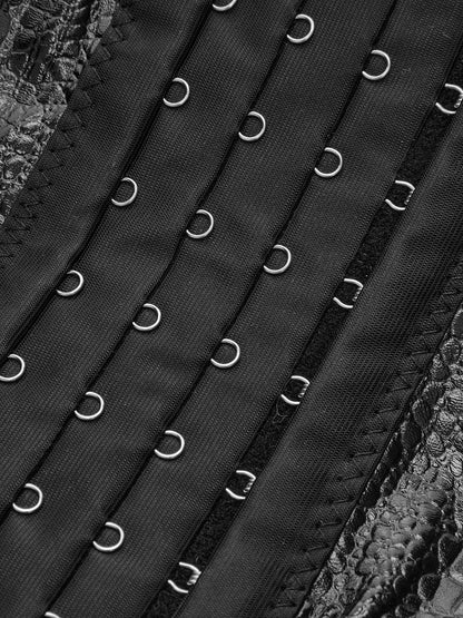 Crocodile Embossed Corset Top