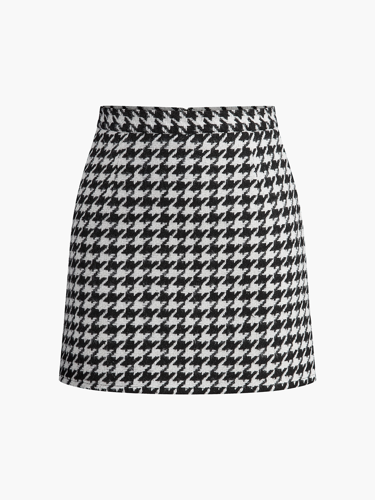 Plaid Tweed Mini Skirt