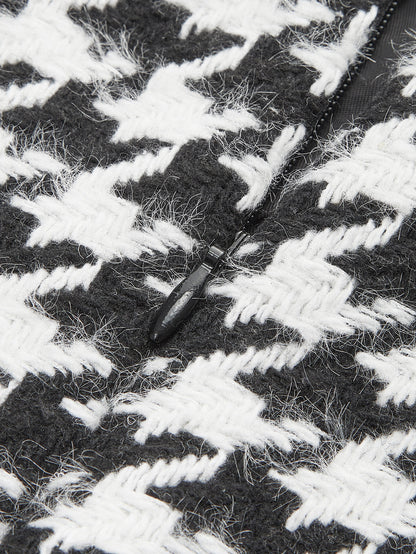 Plaid Tweed Mini Skirt