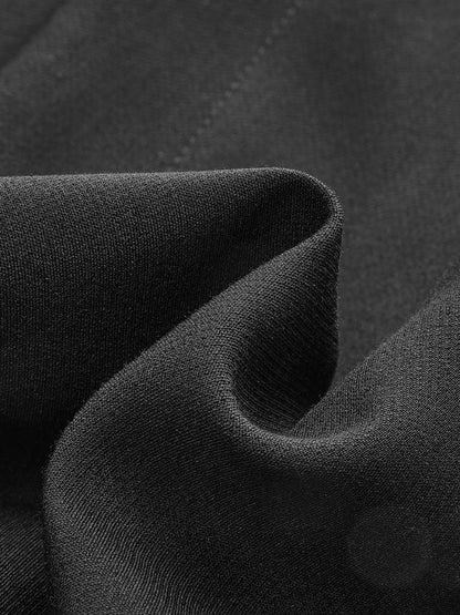 Solid A-Line Short Skirt