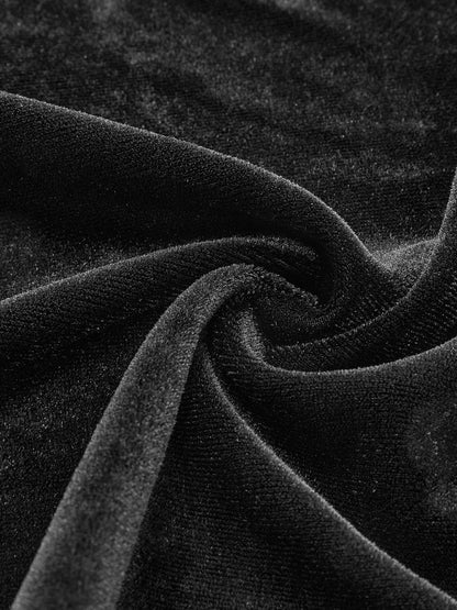 Cap Sleeve Velvet Slim Dress