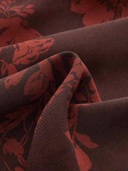 Floral Print Tie-Strap Dress