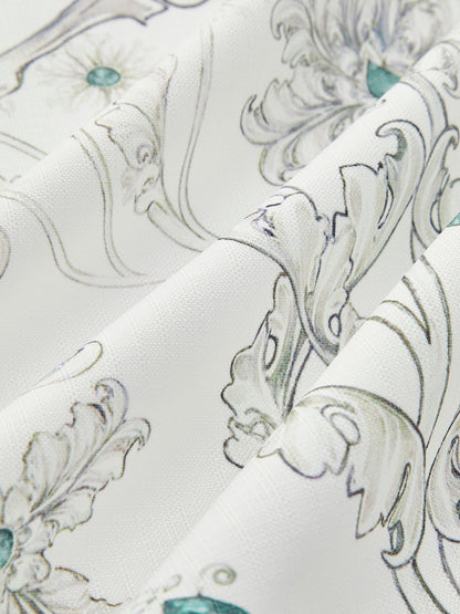 Floral Print Wrap Skirt