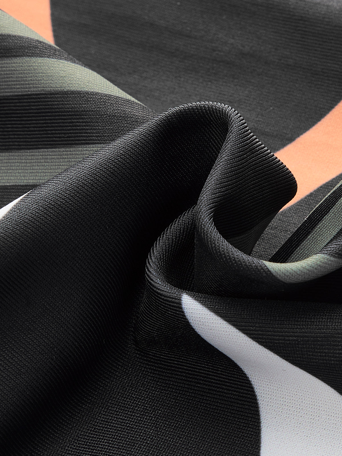 Halter Neck Geometric Print Swimsuit