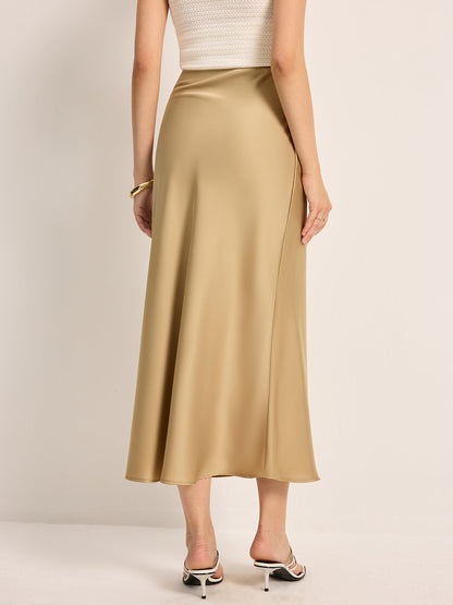 Satin High-Waist Skirt