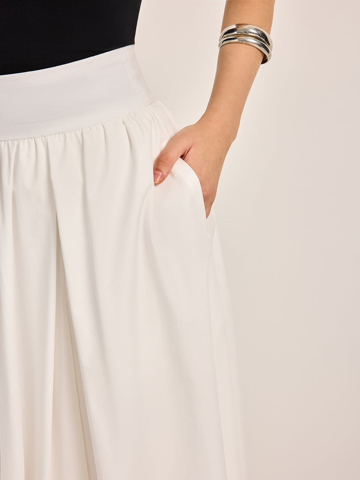 Elegant A-Line Pleated Skirt